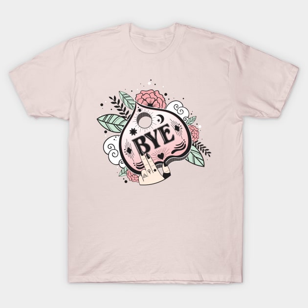 BYE - Peach version T-Shirt by Pink Fang